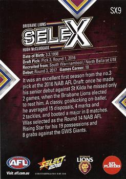 2018 Select Footy Stars - Selex #SX9 Hugh McCluggage Back